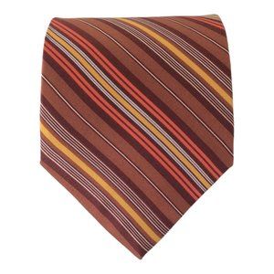 VITALIANO PANCALDI Multicolor Striped Silk Tie Made In Italy  58"/3".3/4 EX CON